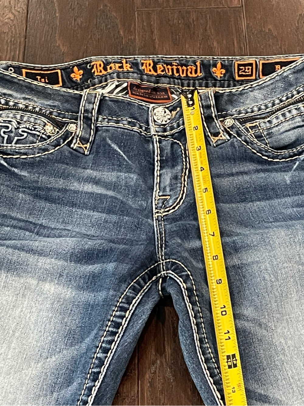Rock Revival Women Size 29 Tai Dark Wash Boot Cut Jeans - Picture 2 of 13